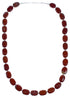 Southwest Sterling Silver Poppy Jasper Bead Necklace RX119204